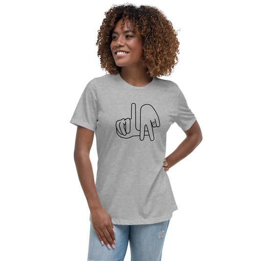 LA (Los Angeles Hand Drawn Hands) / Women's Relaxed T-Shirt